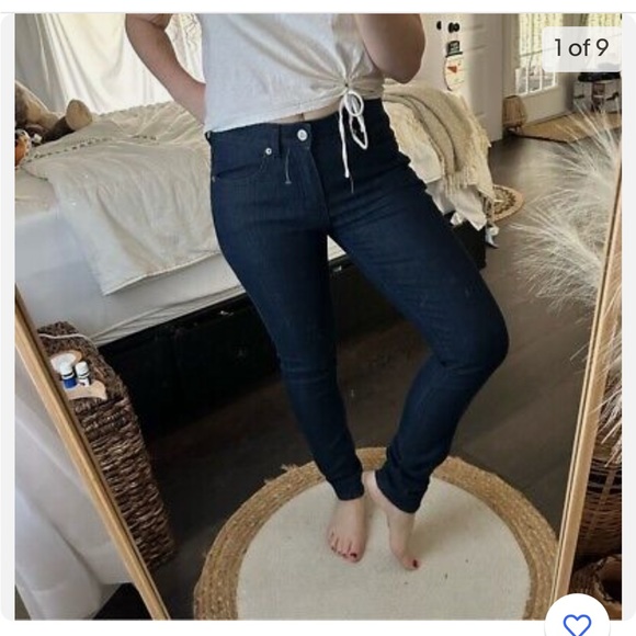 Women’s American Giant 218 SKINNY STRETCH INDIGO MOUNTAIN WASH Size 29 - Picture 13 of 16